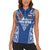 Custom Samoa Pacific Rugby 2024 Women Sleeveless Polo Shirt Polynesian Pacific Tribal Pattern