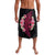 Hawaiian Tropical Plumeria Art Polynesian Tattoo Lavalava Black and Bright Pink Color