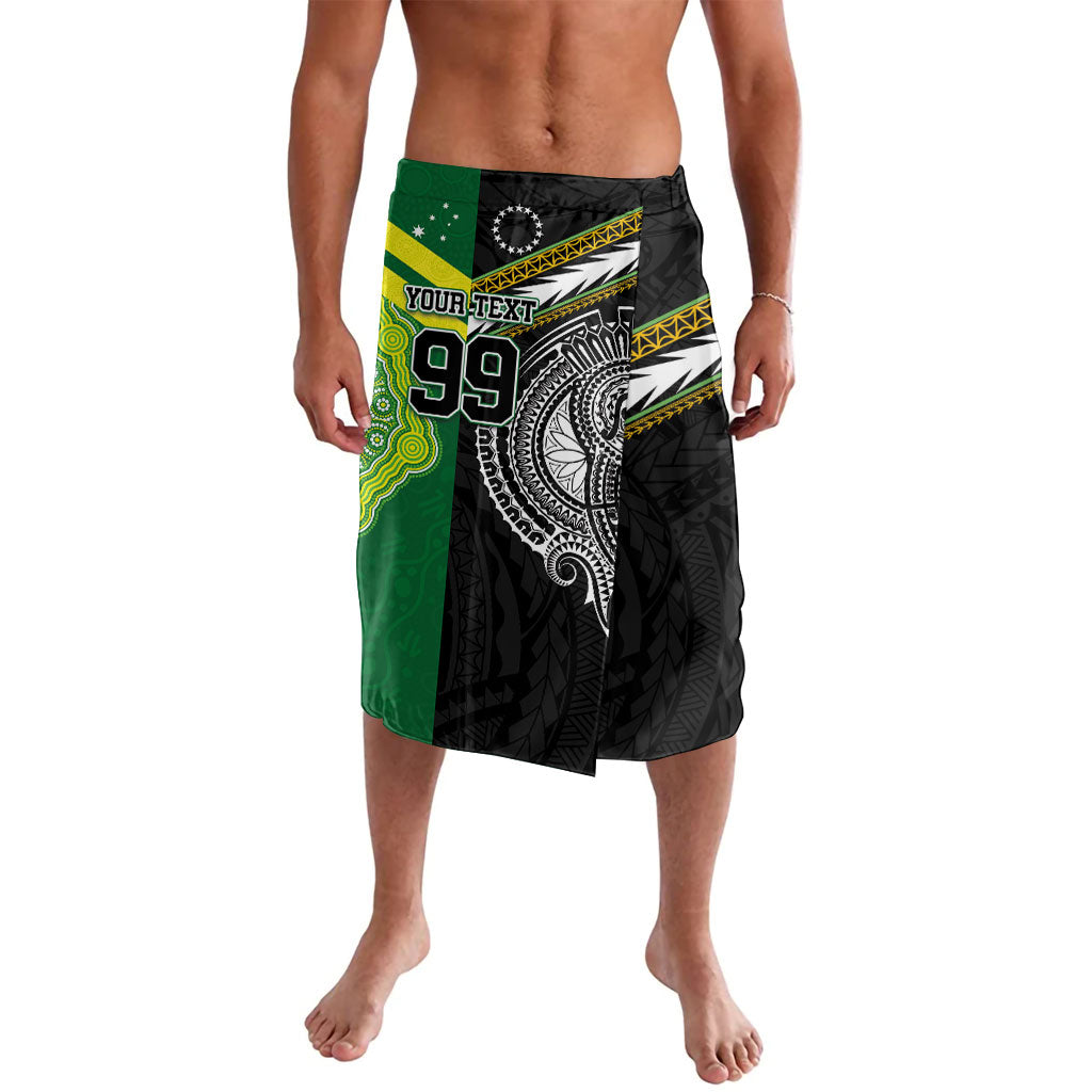 Custom Rugby Cook Islands and Australia Lavalava Tatau Tribal with Aboriginal Chevron Sport Style LT03 Multicolor - Polynesian Pride