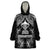 New Zealand Rugby Wearable Blanket Hoodie Aotearoa Champion Cup History with Silver Fern LT03 One Size Black - Polynesian Pride