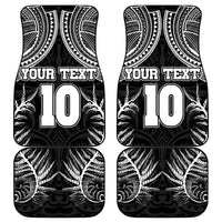 Custom New Zealand Rugby Car Mats Aotearoa Champion Cup History with Silver Fern LT03 Black - Polynesian Pride