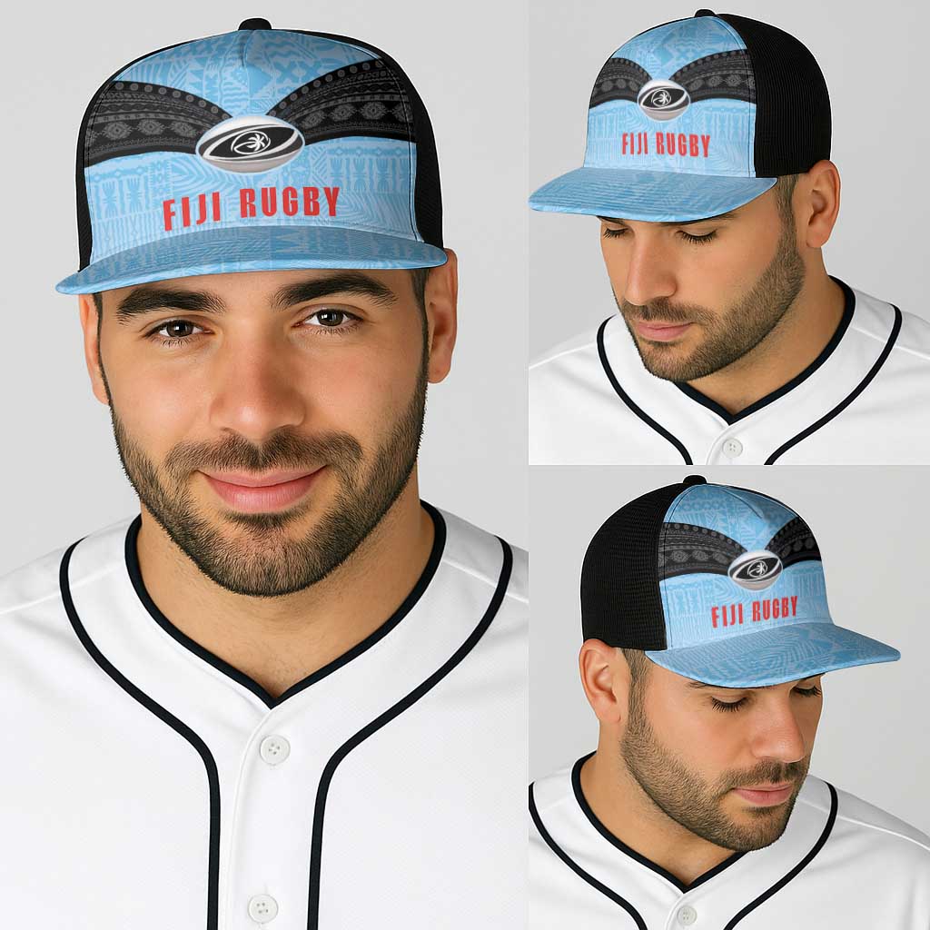 Fijian Rugby Baseball Net Cap Tapa Pattern Retro Sporty Style LT03 - Polynesian Pride
