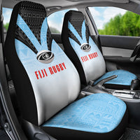 Fijian Rugby Car Seat Cover Tapa Pattern Retro Sporty Style LT03 - Polynesian Pride