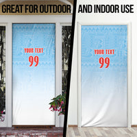 Custom Fijian Rugby Door Cover Tapa Pattern Retro Sporty Style LT03 - Polynesian Pride