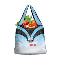 Fijian Rugby Grocery Bag Tapa Pattern Retro Sporty Style LT03 1-pack One Size White - Polynesian Pride