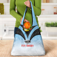 Fijian Rugby Grocery Bag Tapa Pattern Retro Sporty Style LT03 - Polynesian Pride