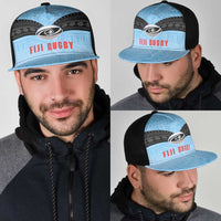 Fijian Rugby Mesh Trucker Cap Tapa Pattern Retro Sporty Style LT03 - Polynesian Pride