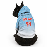 Custom Fijian Rugby Pet Hoodie Tapa Pattern Retro Sporty Style LT03 - Polynesian Pride