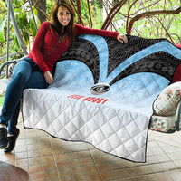 Fijian Rugby Quilt Tapa Pattern Retro Sporty Style LT03 - Polynesian Pride