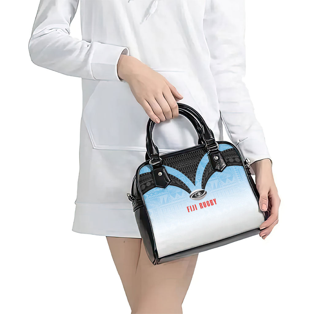 Fijian Rugby Shoulder Handbag Tapa Pattern Retro Sporty Style LT03 - Polynesian Pride
