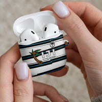 Fijian Rugby Sevens AirPods Case Masi Tapa Pattern Stripes Sporty Style LT03 - Polynesian Pride