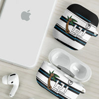 Fijian Rugby Sevens AirPods Case Masi Tapa Pattern Stripes Sporty Style LT03 - Polynesian Pride