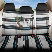 Fijian Rugby Sevens Back Car Seat Cover Masi Tapa Pattern Stripes Sporty Style LT03 One Size White - Polynesian Pride