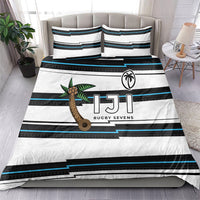 Fijian Rugby Sevens Bedding Set Masi Tapa Pattern Stripes Sporty Style LT03 - Polynesian Pride