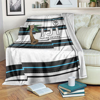 Fijian Rugby Sevens Blanket Masi Tapa Pattern Stripes Sporty Style LT03 White - Polynesian Pride