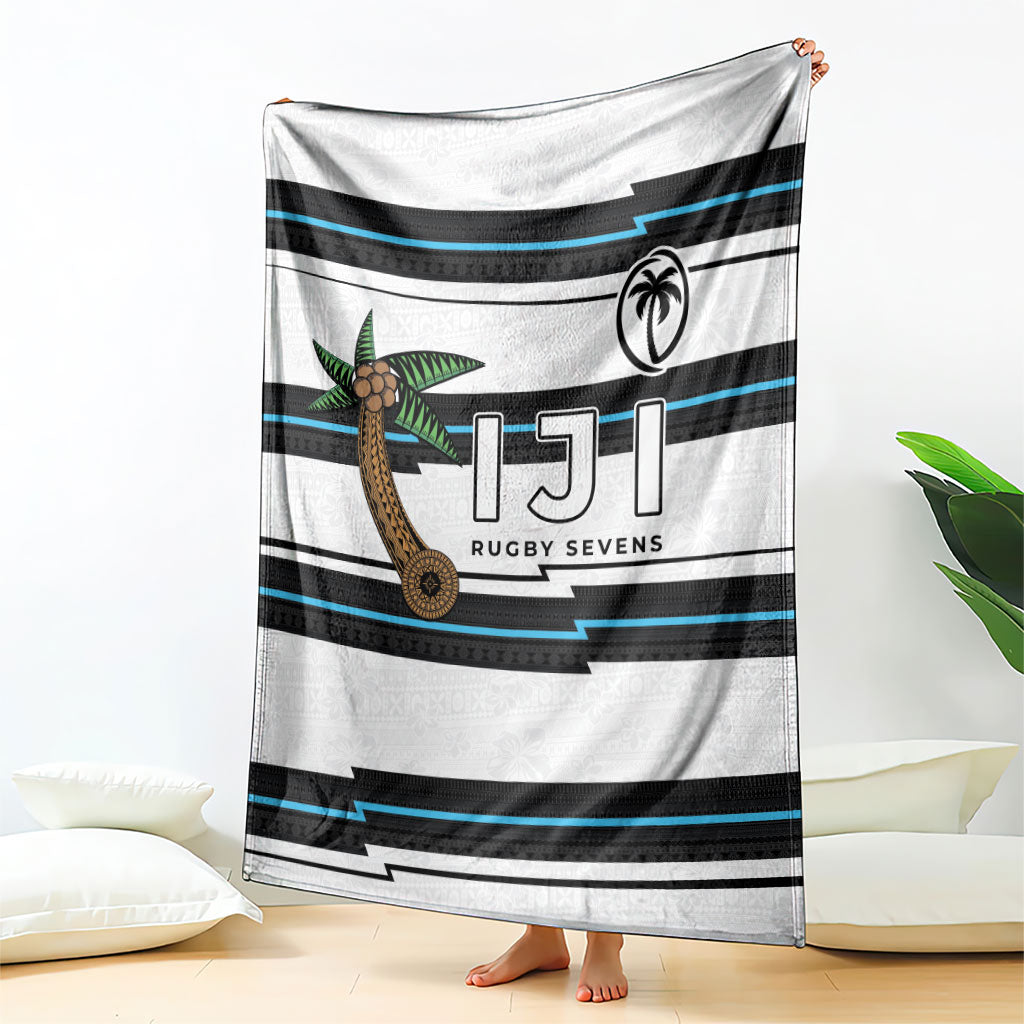 Fijian Rugby Sevens Blanket Masi Tapa Pattern Stripes Sporty Style LT03 - Polynesian Pride