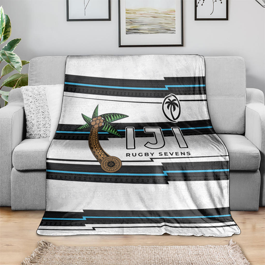Fijian Rugby Sevens Blanket Masi Tapa Pattern Stripes Sporty Style LT03 - Polynesian Pride