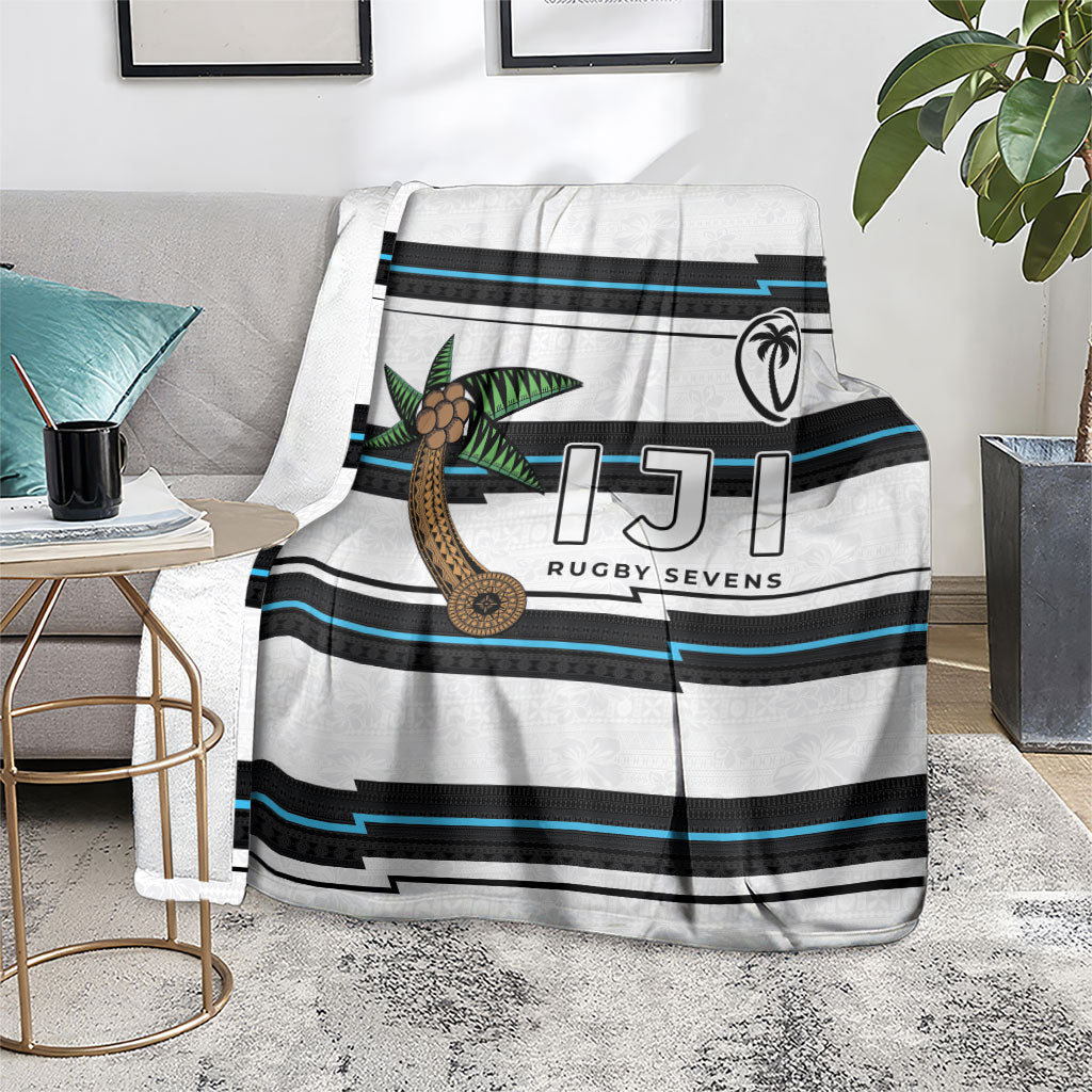 Fijian Rugby Sevens Blanket Masi Tapa Pattern Stripes Sporty Style LT03 - Polynesian Pride