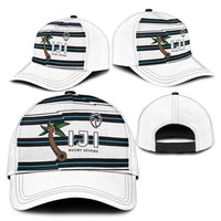Fijian Rugby Sevens Classic Cap Masi Tapa Pattern Stripes Sporty Style LT03 - Polynesian Pride