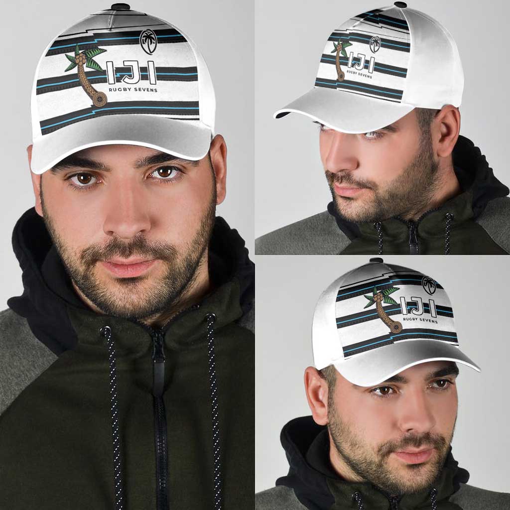 Fijian Rugby Sevens Classic Cap Masi Tapa Pattern Stripes Sporty Style LT03 - Polynesian Pride