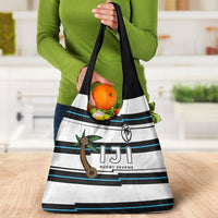 Fijian Rugby Sevens Grocery Bag Masi Tapa Pattern Stripes Sporty Style LT03 - Polynesian Pride