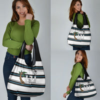 Fijian Rugby Sevens Grocery Bag Masi Tapa Pattern Stripes Sporty Style LT03 - Polynesian Pride