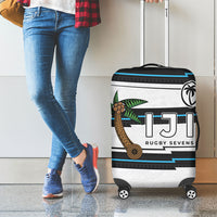 Fijian Rugby Sevens Luggage Cover Masi Tapa Pattern Stripes Sporty Style LT03 - Polynesian Pride