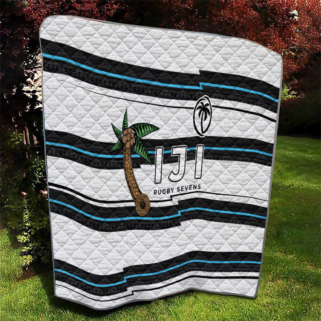 Fijian Rugby Sevens Quilt Masi Tapa Pattern Stripes Sporty Style LT03 - Polynesian Pride