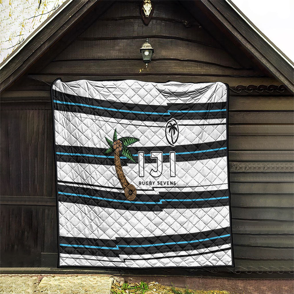 Fijian Rugby Sevens Quilt Masi Tapa Pattern Stripes Sporty Style LT03 - Polynesian Pride