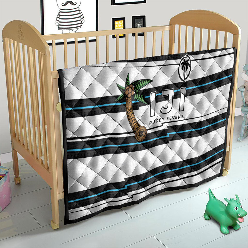 Fijian Rugby Sevens Quilt Masi Tapa Pattern Stripes Sporty Style LT03 - Polynesian Pride