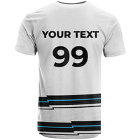 Custom Fijian Rugby Sevens T Shirt Masi Tapa Pattern Stripes Sporty Style LT03 - Polynesian Pride