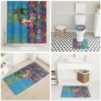 Fijian Coral Reef Bathroom Set with Traditional Tapa Pattern Split Style LT03 - Polynesian Pride