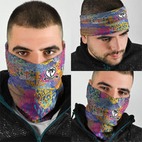 Fijian Rugby Neck Gaiter Colorful Coral Reef Pre Match Design LT03 - Polynesian Pride