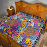 Fijian Rugby Quilt Colorful Coral Reef Pre Match Design LT03 - Polynesian Pride