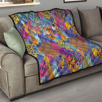 Fijian Rugby Quilt Colorful Coral Reef Pre Match Design LT03 - Polynesian Pride