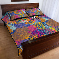 Fijian Rugby Quilt Bed Set Colorful Coral Reef Pre Match Design LT03 - Polynesian Pride