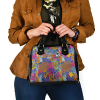 Fijian Rugby Shoulder Handbag Colorful Coral Reef Pre Match Design LT03 - Polynesian Pride
