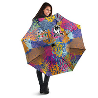Fijian Rugby Umbrella Colorful Coral Reef Pre Match Design LT03 - Polynesian Pride