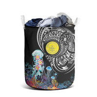 Palau Jellyfish Laundry Basket Coral Reef with Polynesian Pattern LT03 - Polynesian Pride