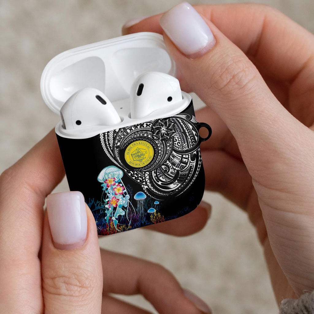 Palau Jellyfish AirPods Case Coral Reef with Polynesian Pattern LT03 - Polynesian Pride