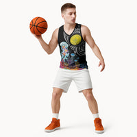 Palau Jellyfish Basketball Jersey Coral Reef with Polynesian Pattern LT03 - Polynesian Pride