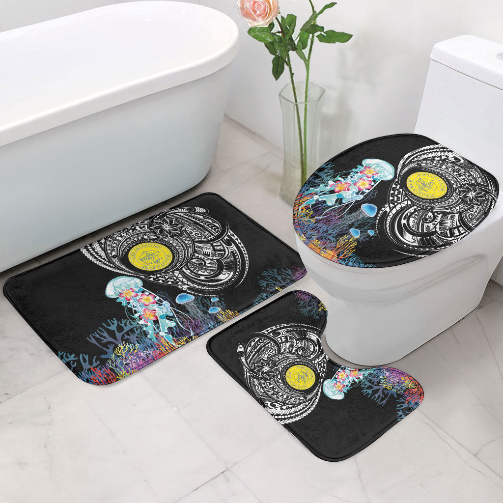 Palau Jellyfish Bathroom Set Coral Reef with Polynesian Pattern LT03 - Polynesian Pride