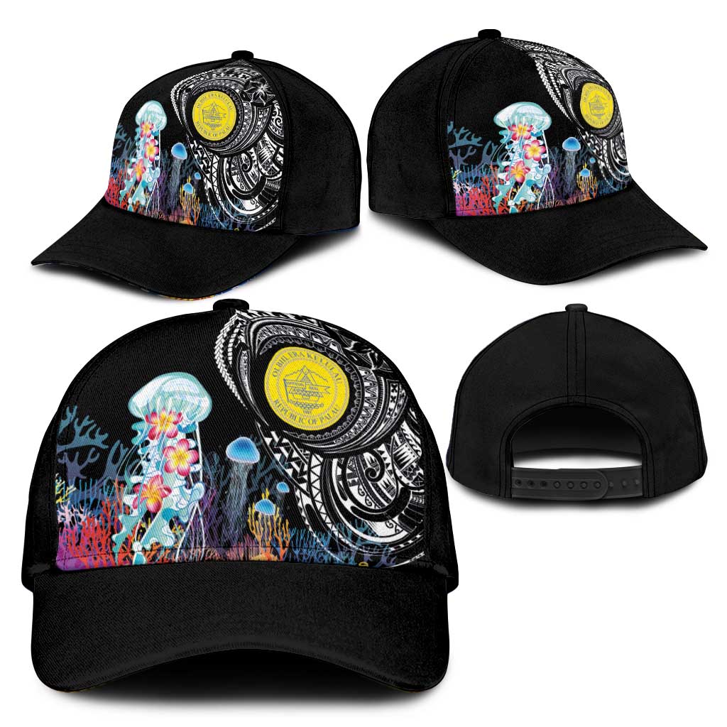 Palau Jellyfish Classic Cap Coral Reef with Polynesian Pattern LT03 - Polynesian Pride