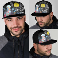 Palau Jellyfish Mesh Trucker Cap Coral Reef with Polynesian Pattern LT03 - Polynesian Pride