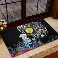 Palau Jellyfish Rubber Doormat Coral Reef with Polynesian Pattern LT03 - Polynesian Pride
