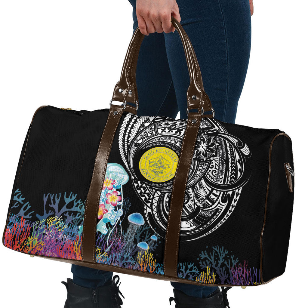 Palau Jellyfish Travel Bag Coral Reef with Polynesian Pattern LT03 - Polynesian Pride