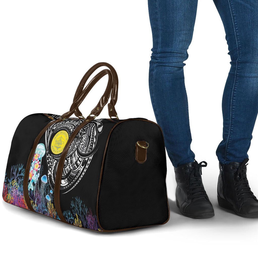Palau Jellyfish Travel Bag Coral Reef with Polynesian Pattern LT03 - Polynesian Pride