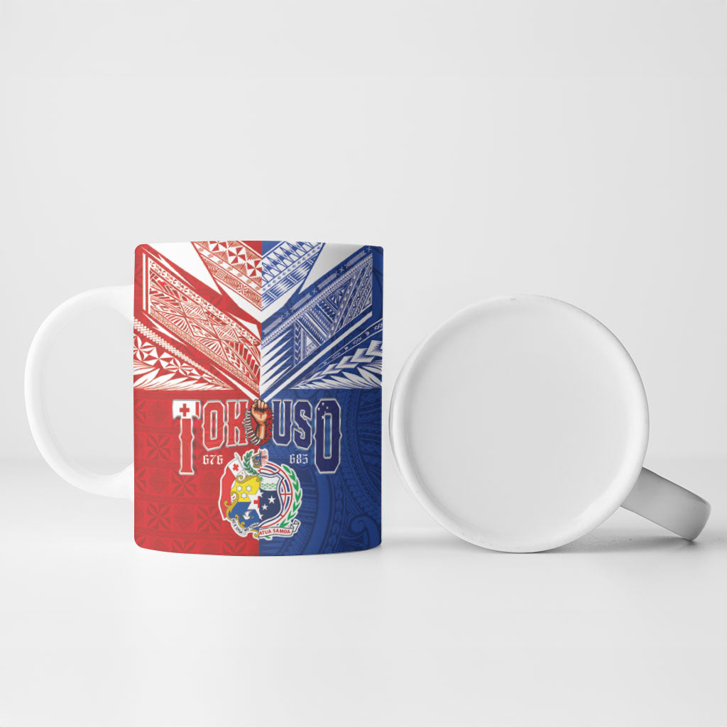 Personalised Tokouso Tonga Samoa Ceramic Mug Proud of Brotherhood LT03 - Polynesian Pride