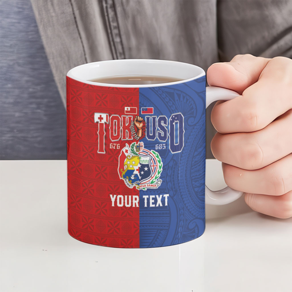 Personalised Tokouso Tonga Samoa Ceramic Mug Proud of Brotherhood LT03 - Polynesian Pride