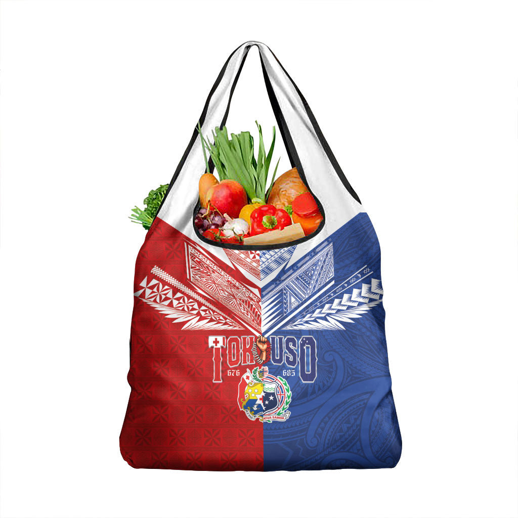 Tokouso Tonga Samoa Grocery Bag Proud of Brotherhood LT03 1-pack One Size Multicolor - Polynesian Pride